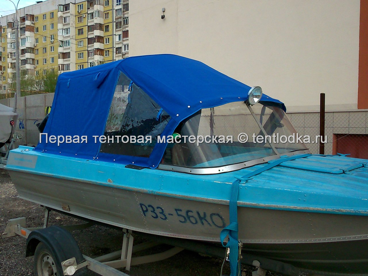 Ходовой тент на лодку Казанка-М (Южанка) купить - Тент для лодки, катера